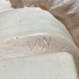 Man's face in plaster