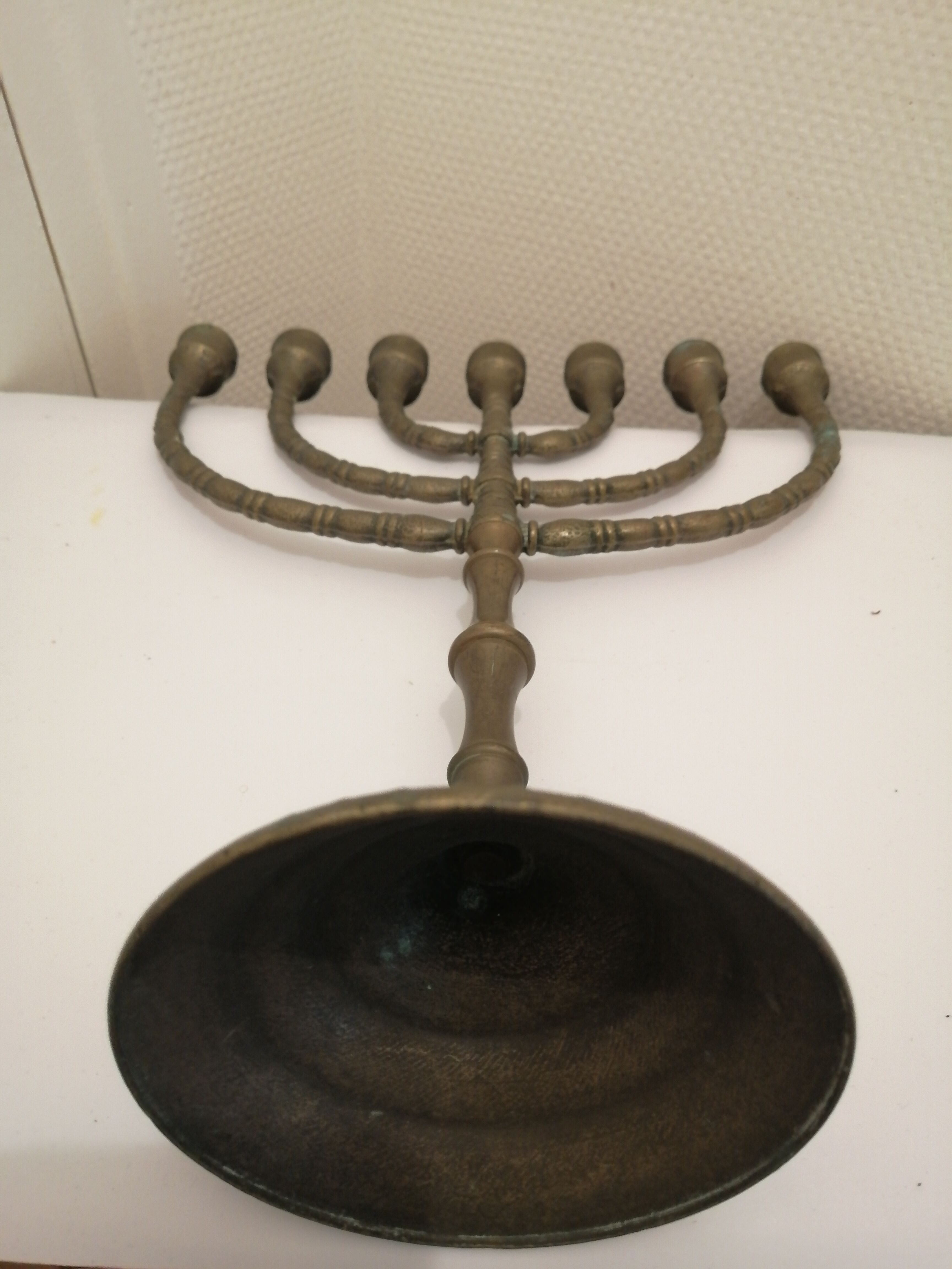 Hebreu worship candlestick menorah hanukkia 7 branches