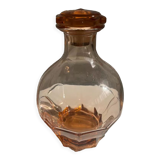 Pink glass liqueur decanter