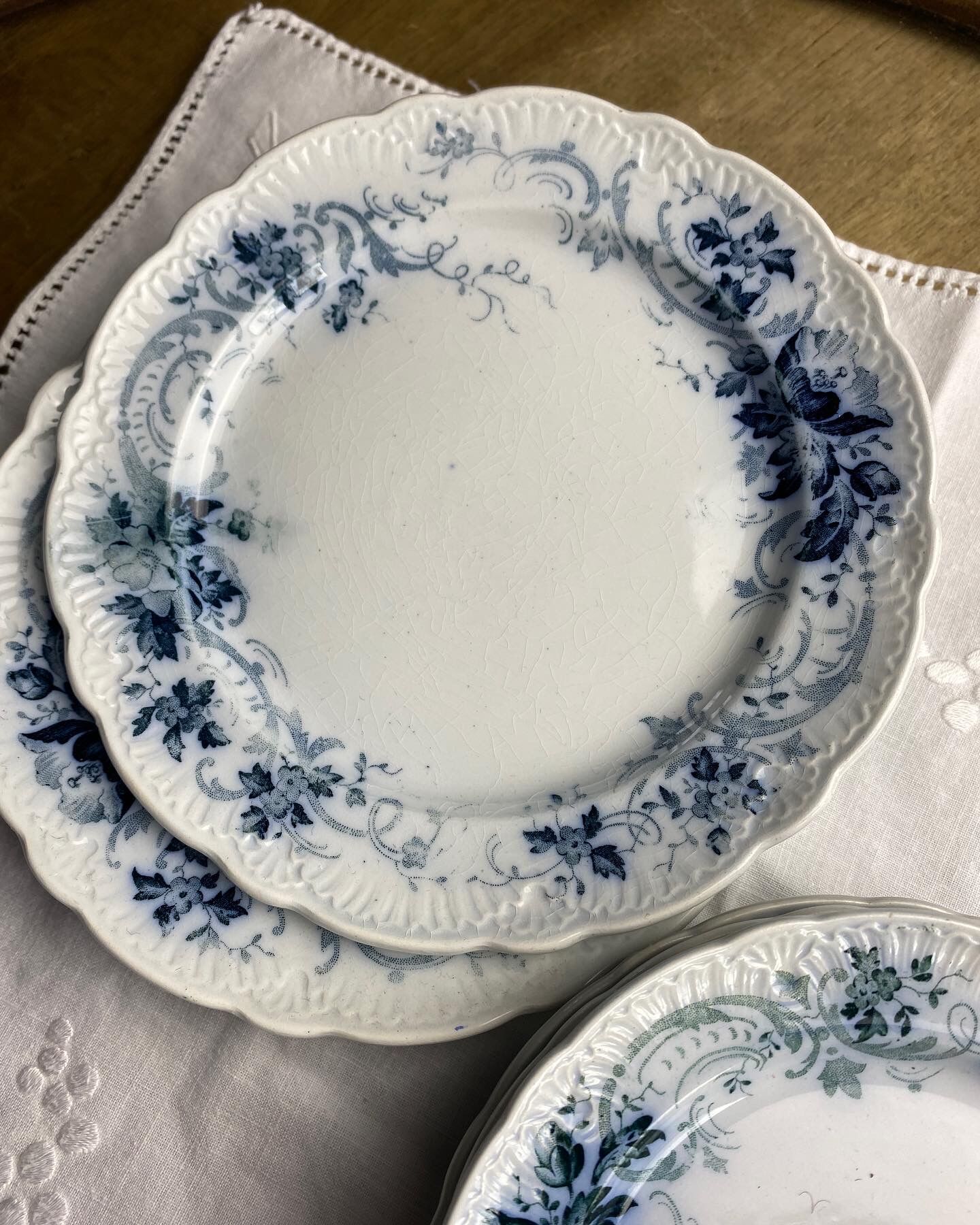 Old Villeroy and Boch entremet plates