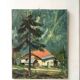 Oil Mountain Landscape 50s