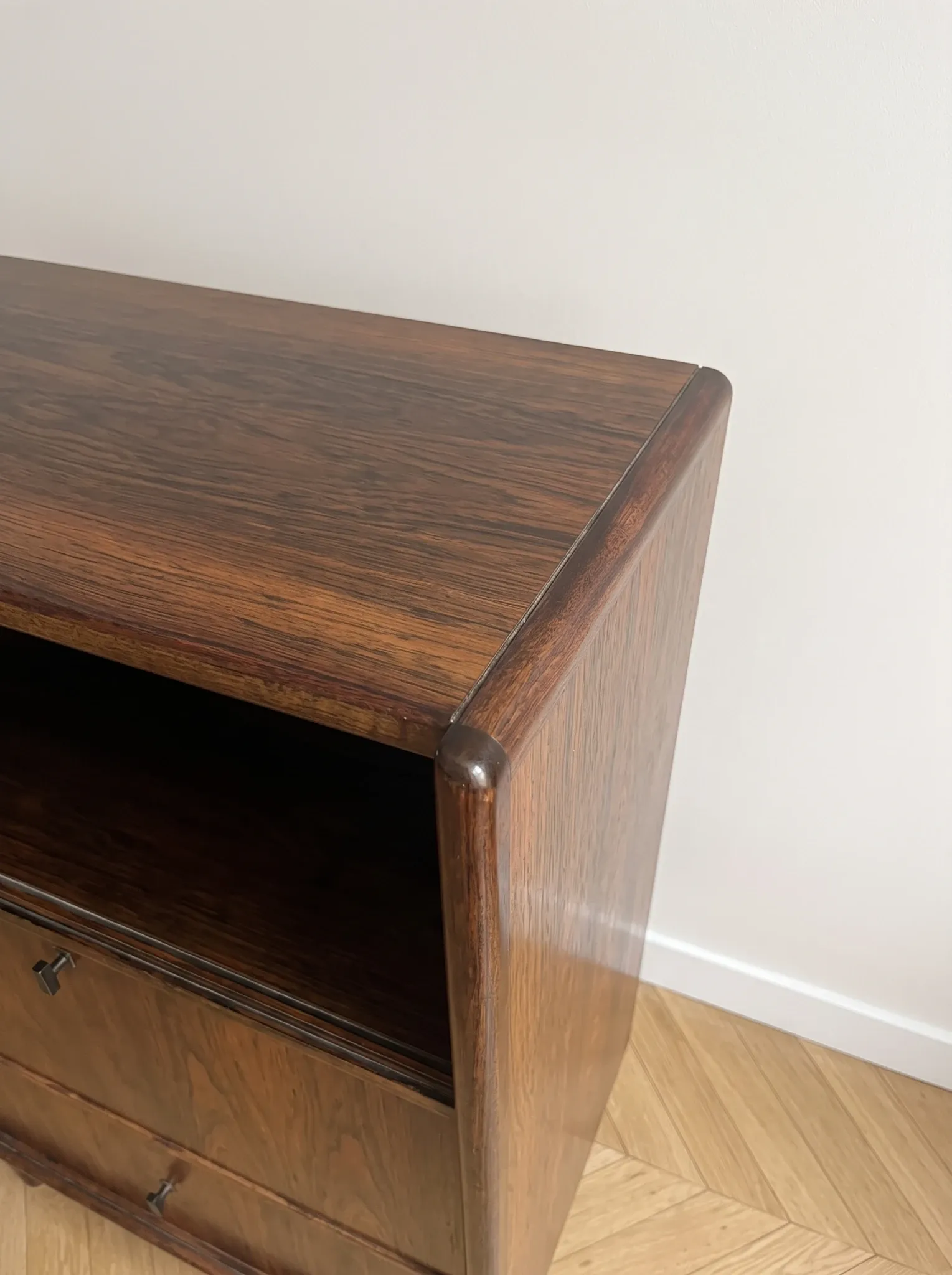 Vintage Scandinavian secretary in rosewood, 1960s.