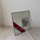 Architectural stained glass wall lamp with textured glass