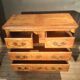 Louis XIV style commode in solid cherry wood.