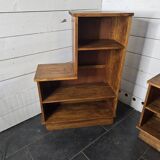 Pair of 1960s solid oak bookcases