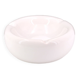 Imposing white ashtray signed in ceramic, 1970s