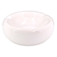 Imposing white ashtray signed in ceramic, 1970s