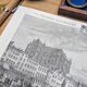 Beauvais, Oise, gravure vintage, imprimée en 1883