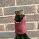Large antique green glass bottle – Balthazar style – 50 cm