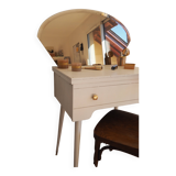 Smoked beveled mirror