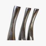 Set of 3 silver candlestick holders, denmark