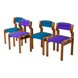Ensemble de 4 chaises - manger 1970