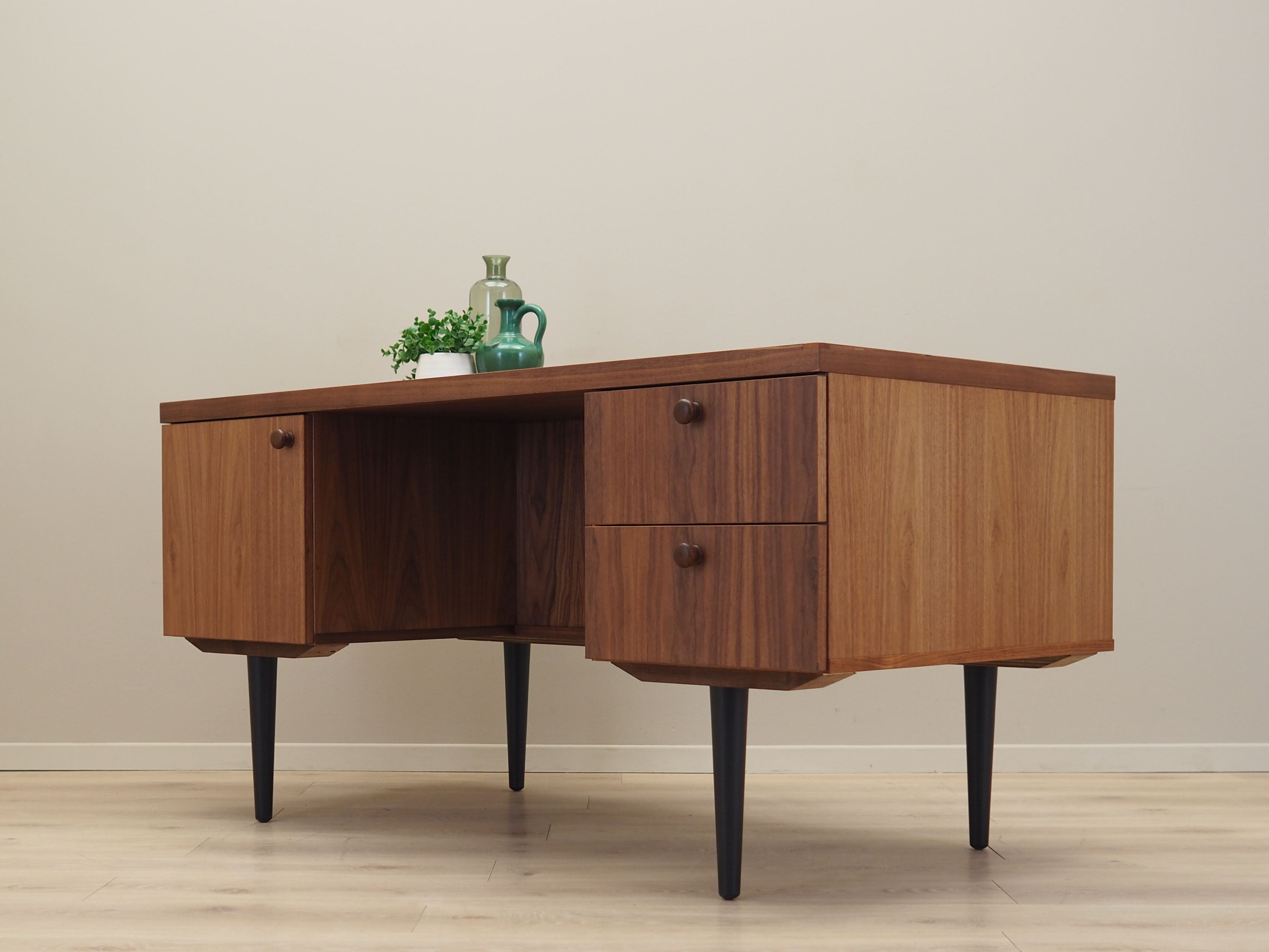 Walnut desk, Danish design, 1990s, production: Denmark