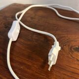Ceiling light transformed into a table lamp with new electricity