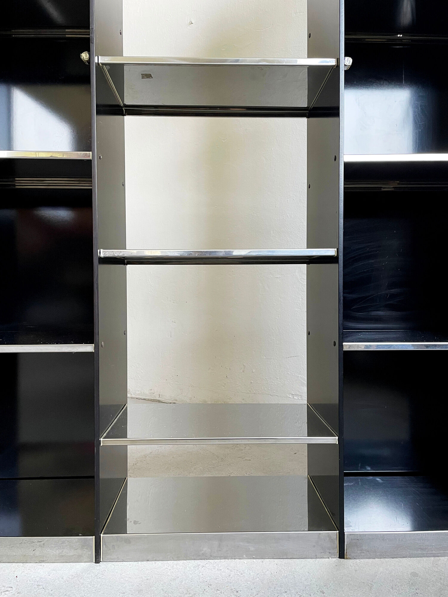 Very rare italian modern library bookcase for cidue, italy, 1970