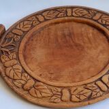 Carved wooden tray 40cm