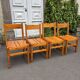Série de 4 chaises Les Arcs 1960