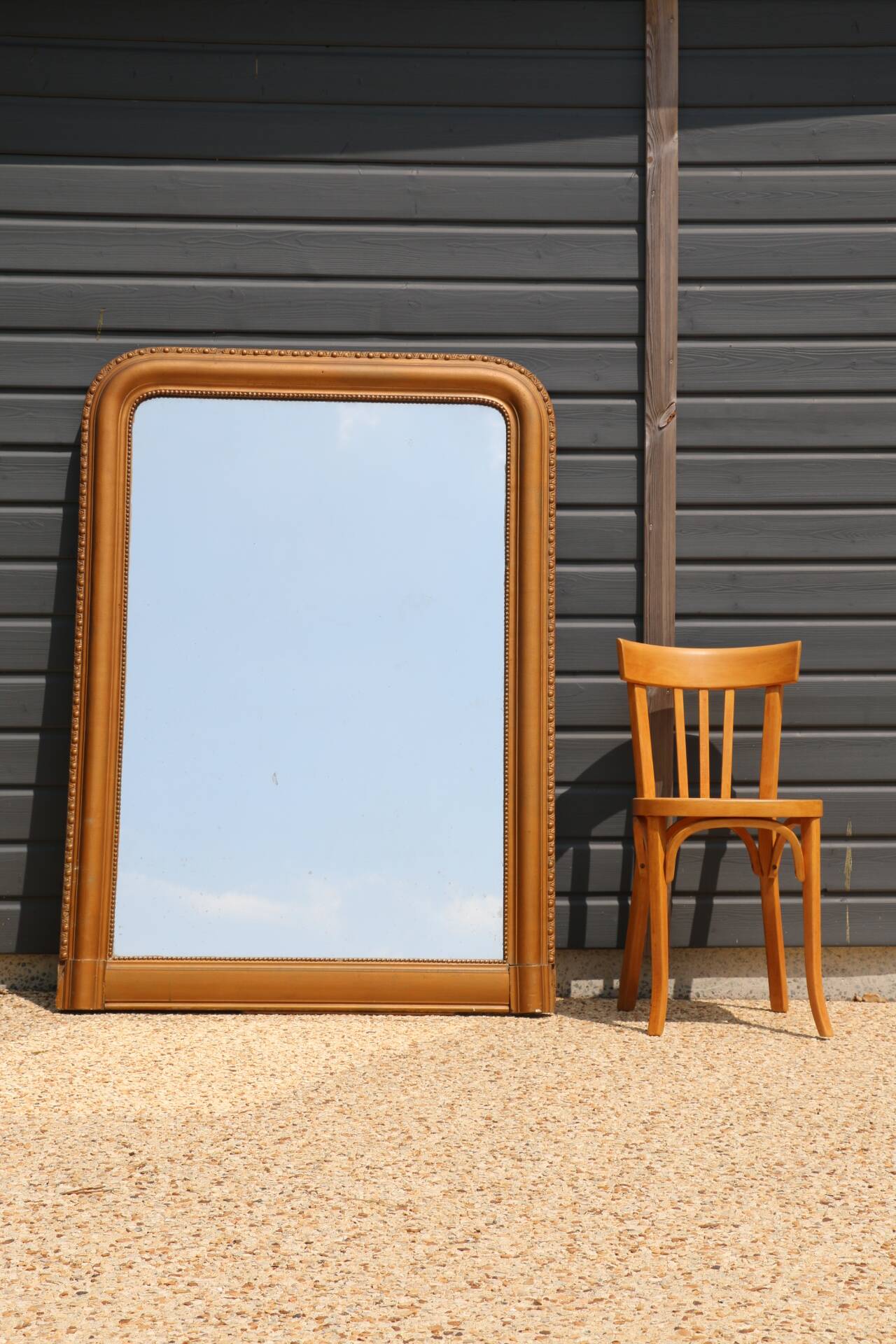 XXL antique gold mirror 1430mm