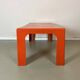 Table basse vintage orange en plastique Space Age années 70