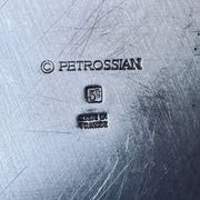 Petrossian silver-plated metal dish, hallmarked, France