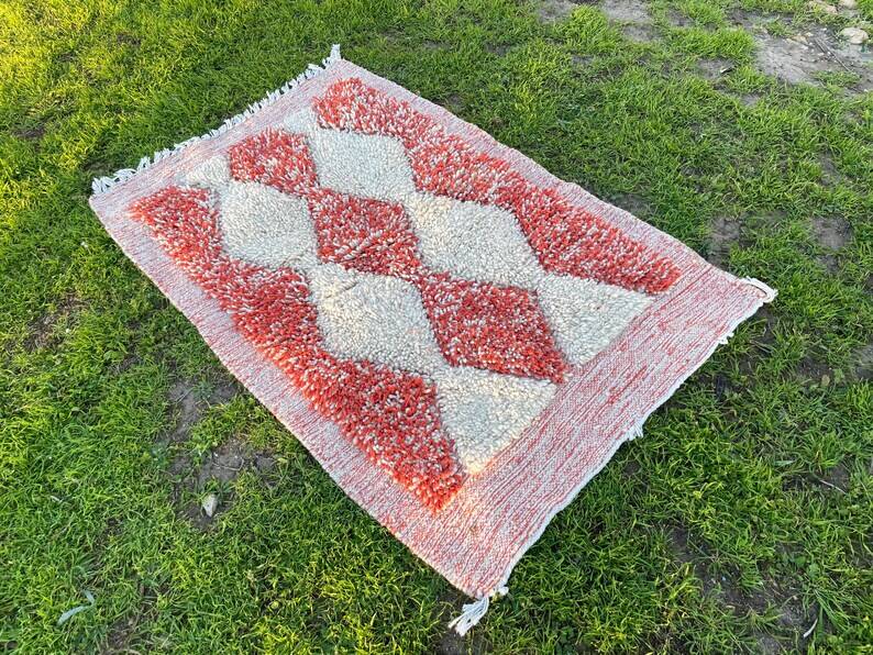 Handmade mini rug 100cm x 50cm