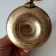 Antique hand candlestick in solid gilded brass.