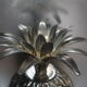 Vintage pineapple ice bucket in silver metal