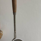 Old ladle aluminum wooden handle