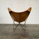 Mid Century Butterfly Chair in Cognac Leather by Jorge Ferrari for Knoll int, 1970s