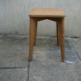 Vintage stool with compass feet