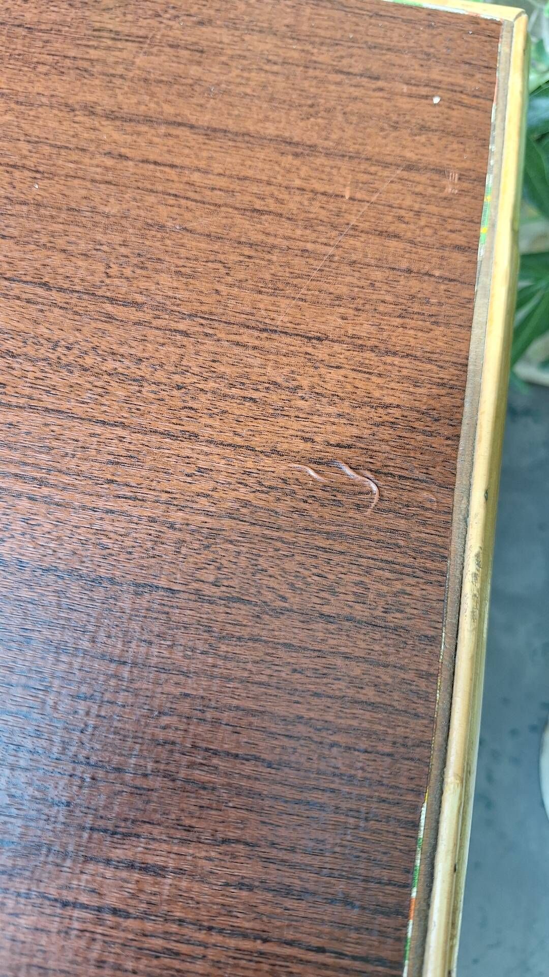 Rattan side table