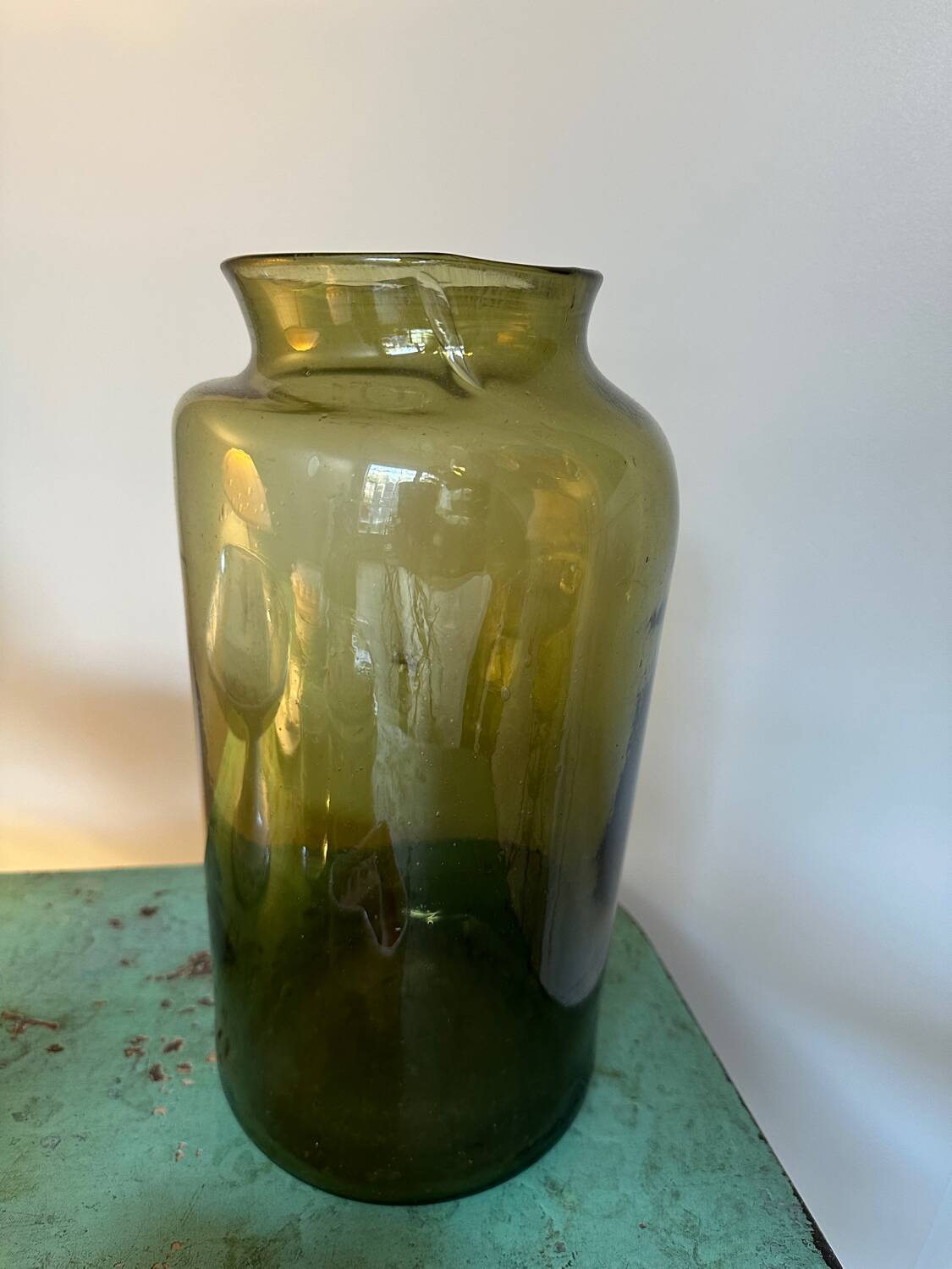 Antique blown glass vase