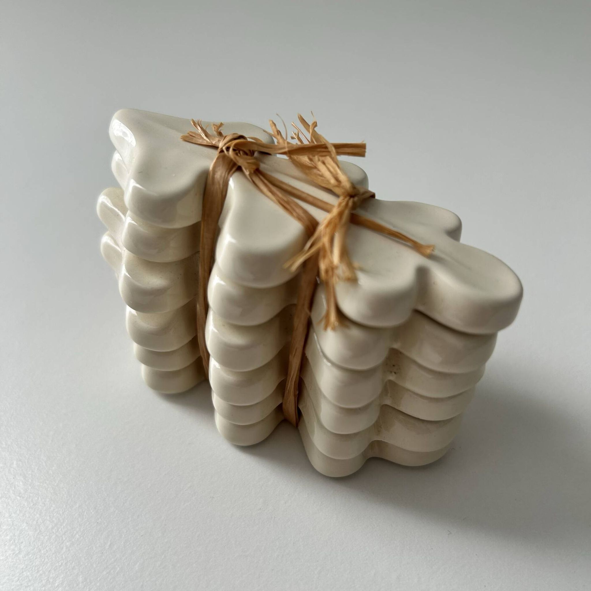 Lot de 6 porte couteaux feuille de chêne