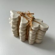 Lot de 6 porte couteaux feuille de chêne