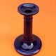 1920s Spool Candle Holder Kiln Blue Ceramic
