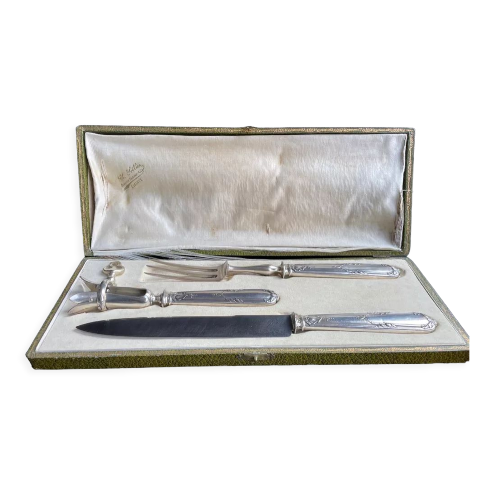 Service à découper Argent Minerve style Louis XV
