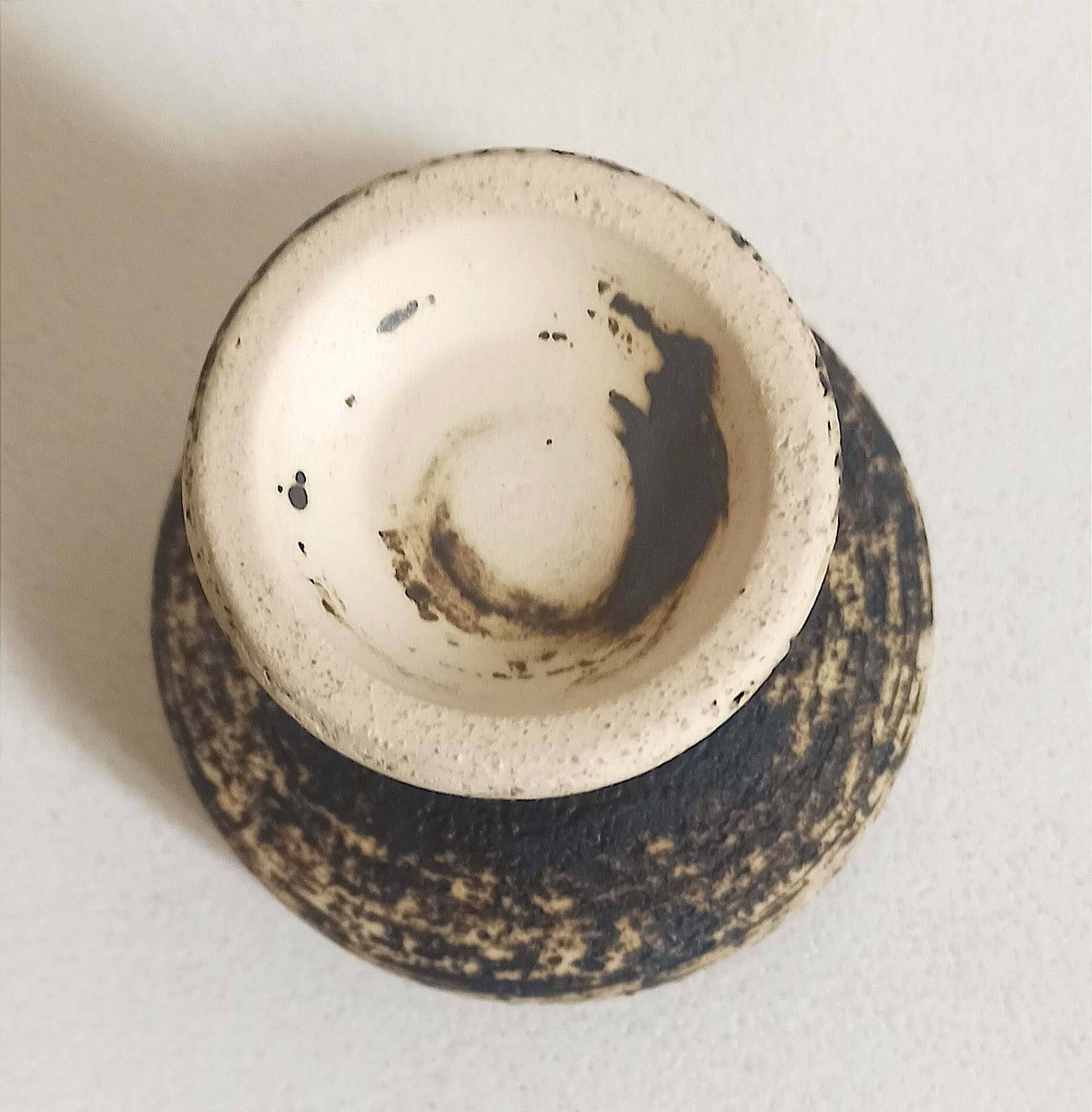 Bougeoir forme coupe de  Pieter Groeneveldt Années 60 Hauteur 9 cm