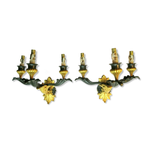 paire d'appliques empire,