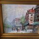 Oil on canvas "Paris" Saint Augustin