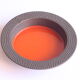 Red castiron enamelled vide poche bowl by Laurids Lonborg, Denmark 1960s