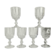 6 verres à vin blanc luminarc modèle lance, 1970 made in france