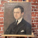 Oil on canvas, portrait of a man