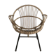 Armchair in rattan for adult
