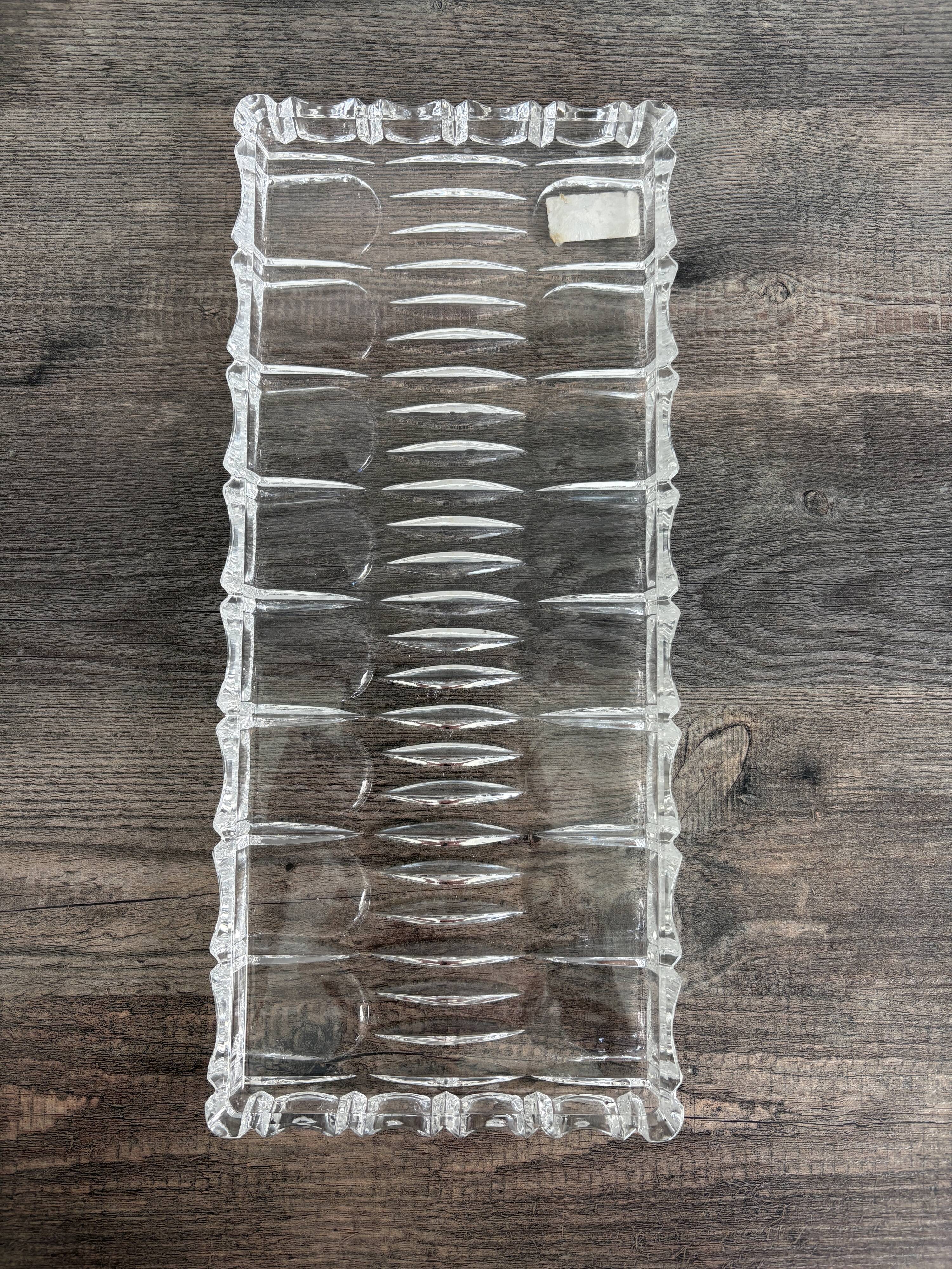 Antique crystal dish