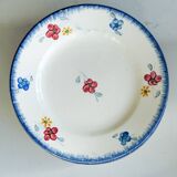Lot de 5 assiettes à dessert Digoin Sarreguemines