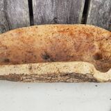 Old centerpiece cup empty pocket in natural cork vintage