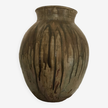 Vase in porcelain stoneware by Lucien Arnaud