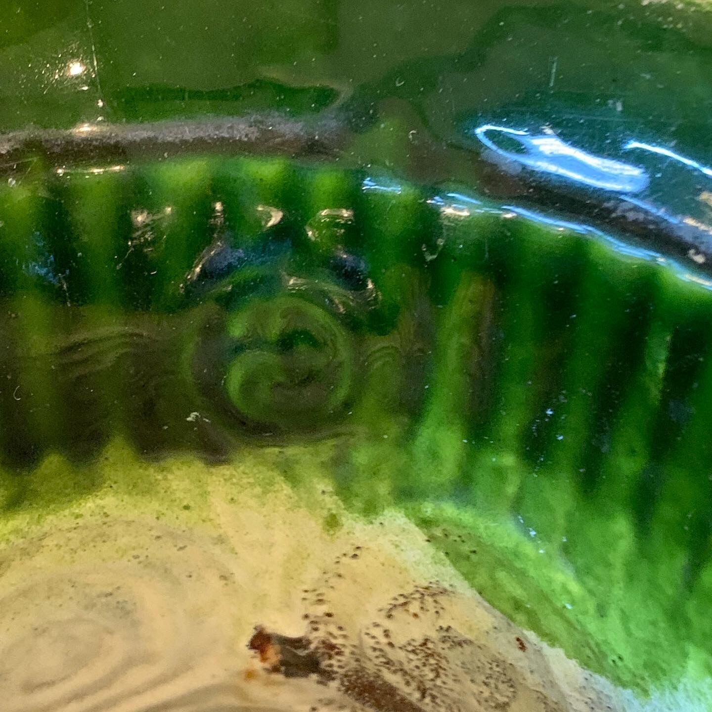 Pair of enamelled cast iron vases