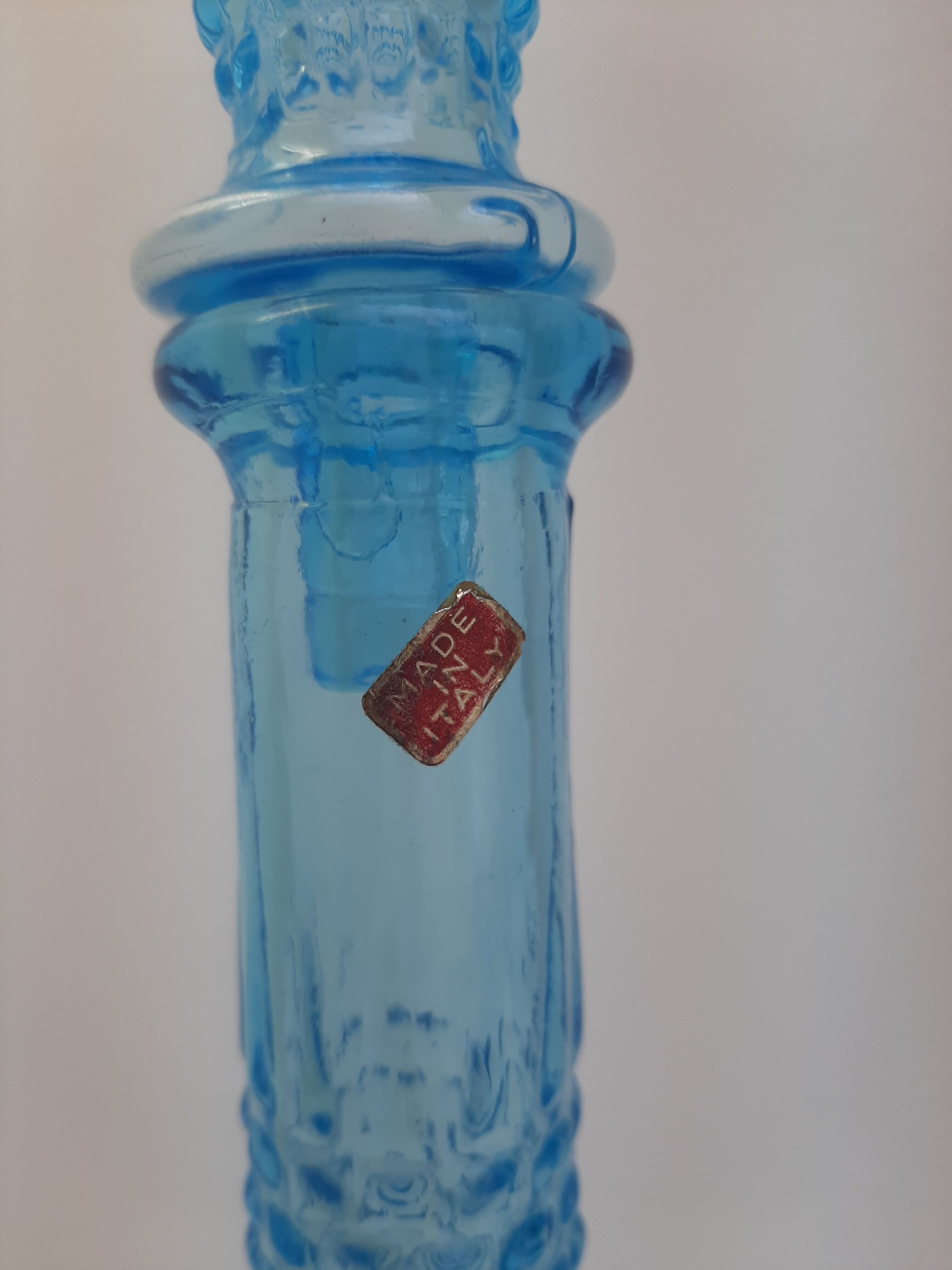 Italian bottle empoli blue