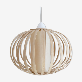 Suspension en bois, scandinave, années 70